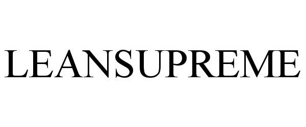 Trademark Logo LEAN SUPREME