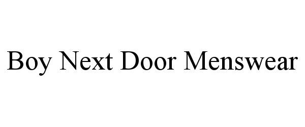  BOY NEXT DOOR MENSWEAR