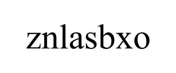 Trademark Logo ZNLASBXO