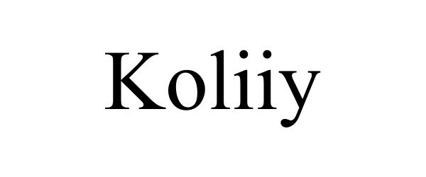 Trademark Logo KOLIIY