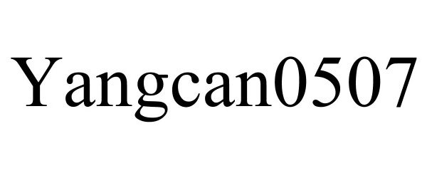 Trademark Logo YANGCAN0507