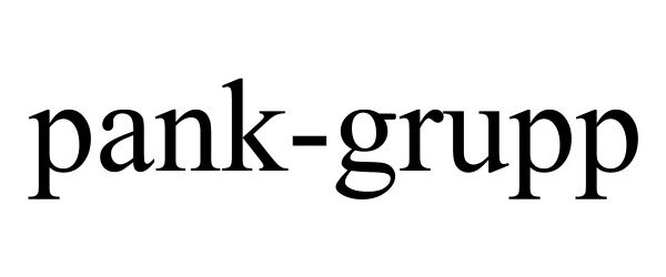 Trademark Logo PANK-GRUPP