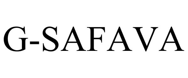 Trademark Logo G-SAFAVA