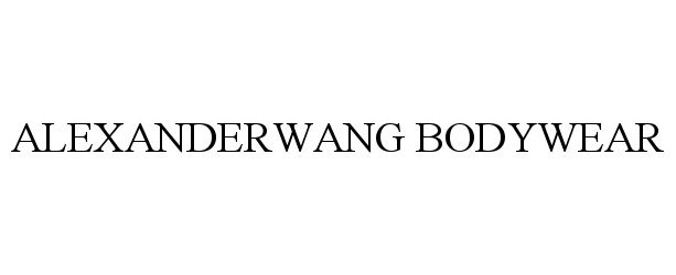 Trademark Logo ALEXANDERWANG BODYWEAR