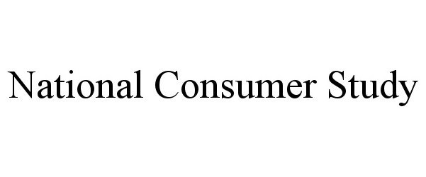  NATIONAL CONSUMER STUDY