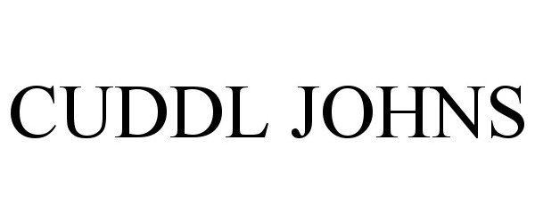 Trademark Logo CUDDL JOHNS