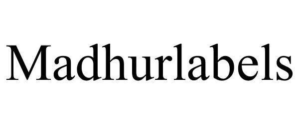 Trademark Logo MADHURLABELS