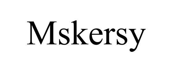 Trademark Logo MSKERSY