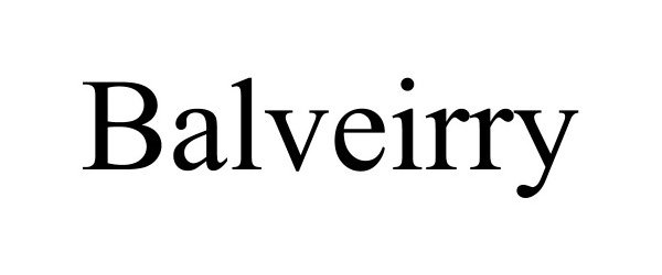 Trademark Logo BALVEIRRY
