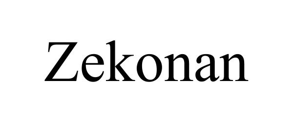 Trademark Logo ZEKONAN