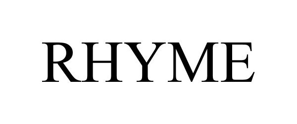 Trademark Logo RHYME
