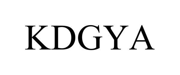 Trademark Logo KDGYA