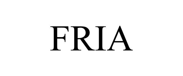 Trademark Logo FRIA