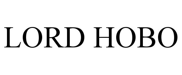 Trademark Logo LORD HOBO