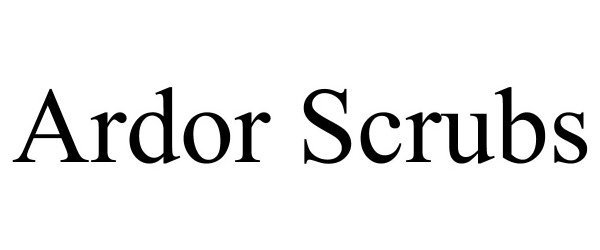 Trademark Logo ARDOR SCRUBS