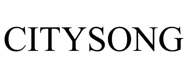 Trademark Logo CITYSONG