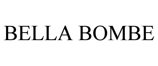 Trademark Logo BELLA BOMBE