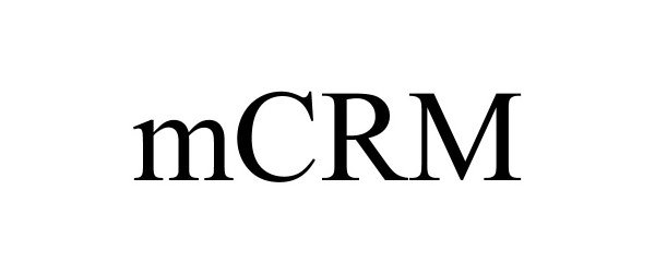 Trademark Logo MCRM