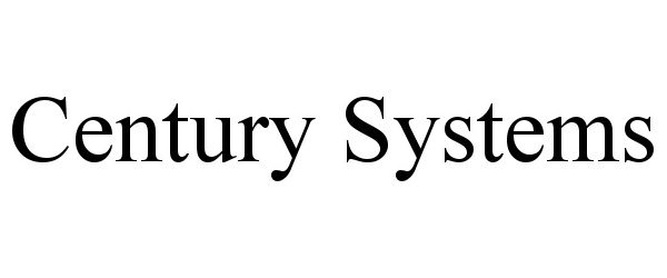  CENTURY SYSTEMS