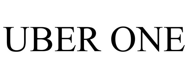 Trademark Logo UBER ONE