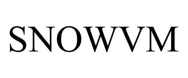 Trademark Logo SNOWVM