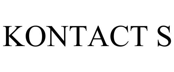 Trademark Logo KONTACT S