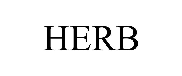 Trademark Logo HERB