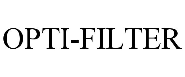 Trademark Logo OPTI-FILTER