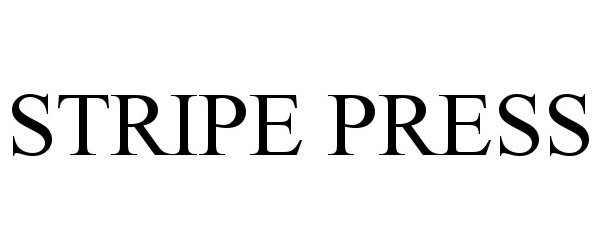 Trademark Logo STRIPE PRESS