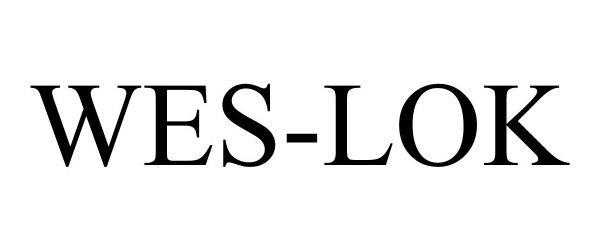 Trademark Logo WES-LOK