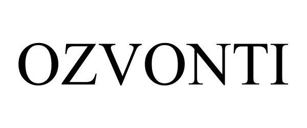 Trademark Logo OZVONTI