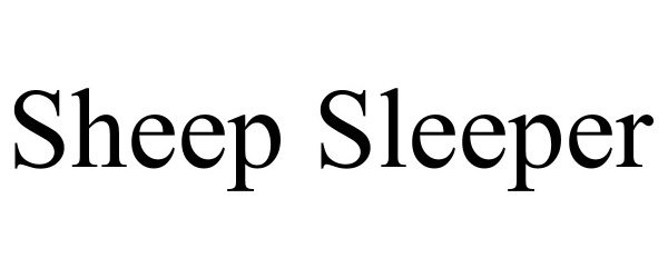 Trademark Logo SHEEP SLEEPER