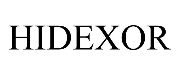Trademark Logo HIDEXOR