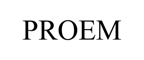 Trademark Logo PROEM
