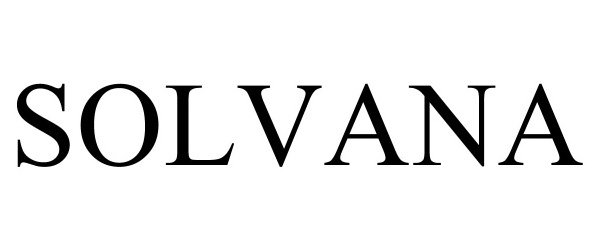 Trademark Logo SOLVANA