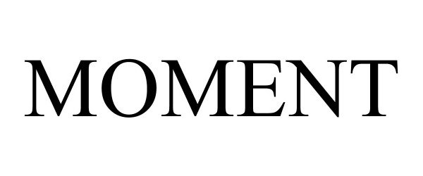 Trademark Logo MOMENT