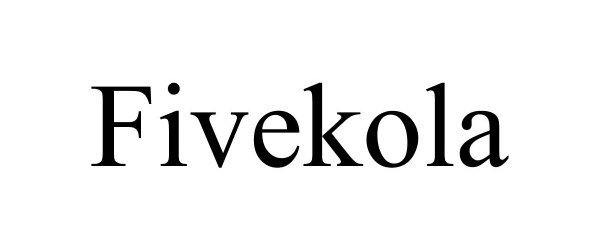 Trademark Logo FIVEKOLA