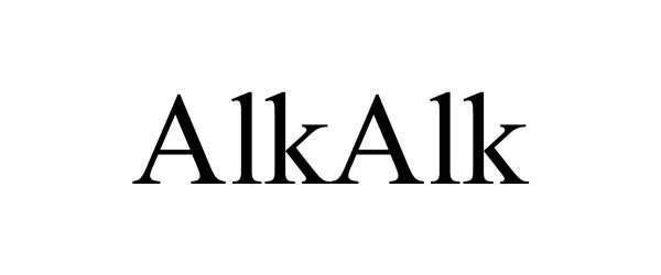 Trademark Logo ALKALK