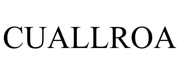 Trademark Logo CUALLROA