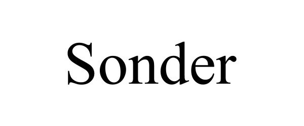 Trademark Logo SONDER