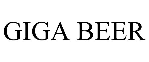 Trademark Logo GIGA BEER