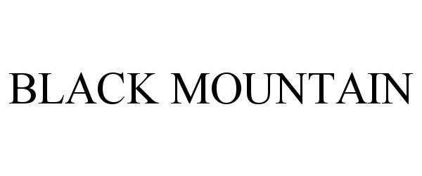 Trademark Logo BLACK MOUNTAIN