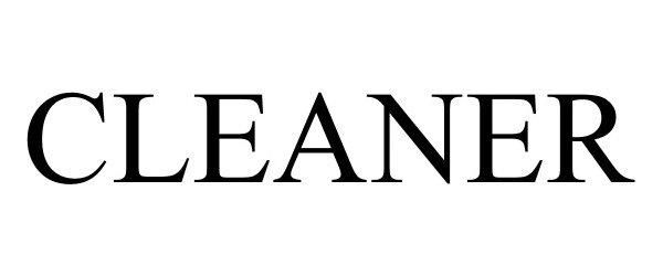 Trademark Logo CLEANER