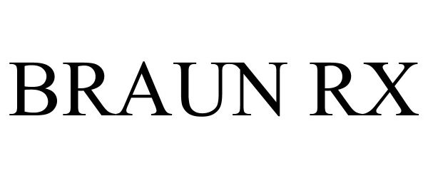 Trademark Logo BRAUN RX