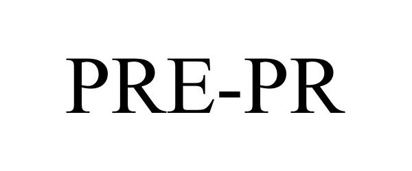 Trademark Logo PRE-PR