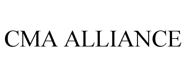 Trademark Logo CMA ALLIANCE