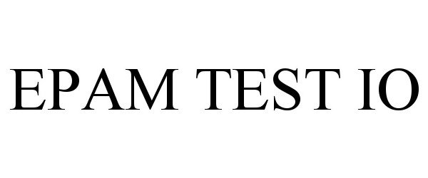 Trademark Logo EPAM TEST IO