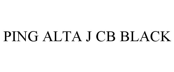  PING ALTA J CB BLACK