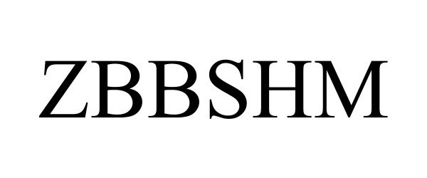 Trademark Logo ZBBSHM