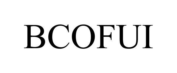 Trademark Logo BCOFUI